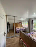 4 mirror doors with brushed silver frames, fitted in Acklam